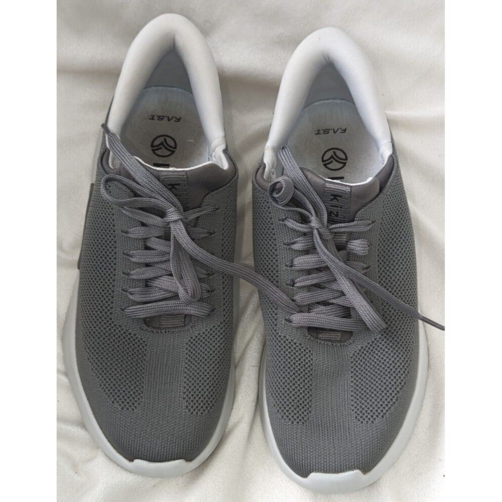 Kizik Cairo Gray Spring Back Heel Sneakers Shoes DCAILG03-1D Womens 8.5 (Mens 7)